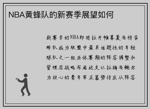 NBA黄蜂队的新赛季展望如何